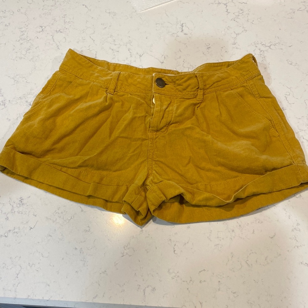 Forever 21 mustard, yellow shorts